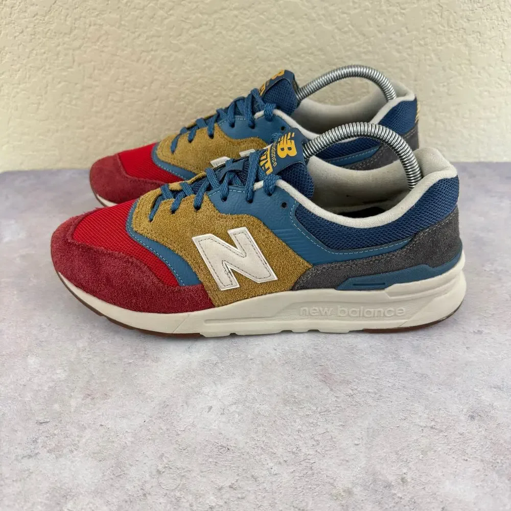 New Balance 997H CM997HVT Men's Size 9 Workwear Blue Tan Red Athletic Shoes